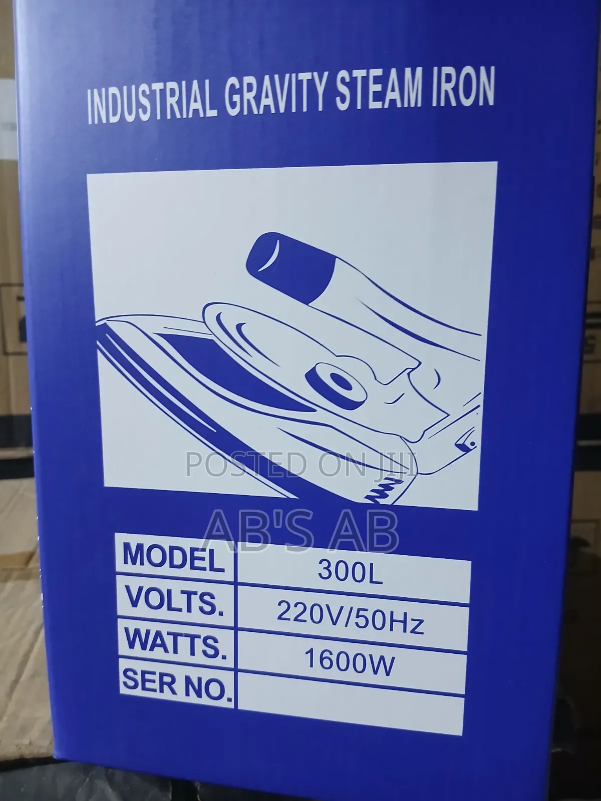 Industrial Gravity Steam Iron