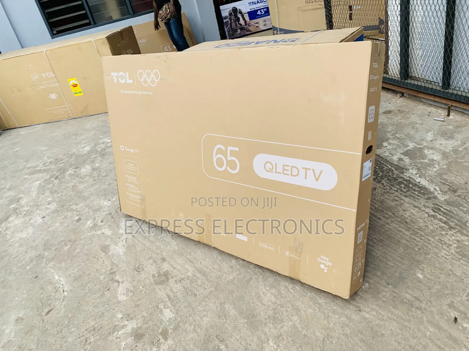 Brand New Sleek TCL TV 65 Smart Satellite Android UHD 