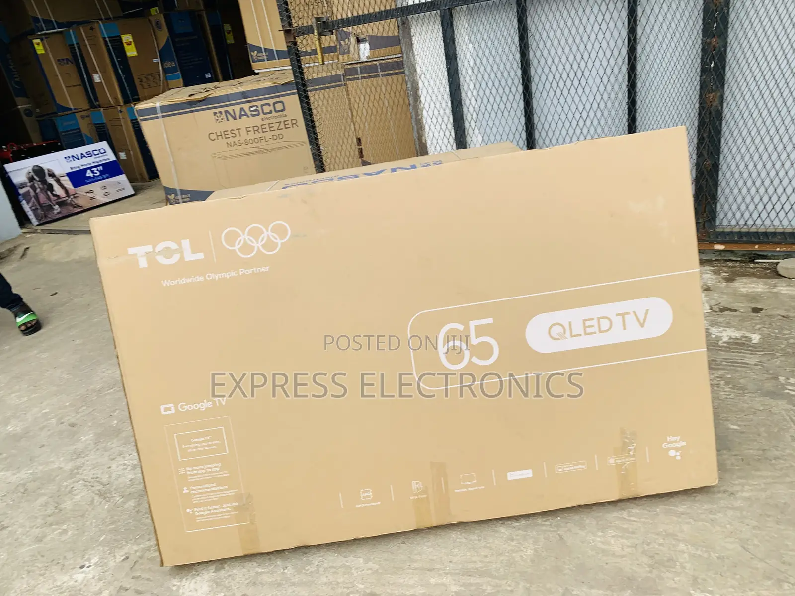 Brand New Sleek TCL TV 65 Smart Satellite Android UHD 