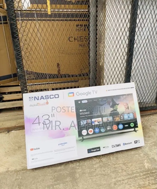 Super Affordable Nasco 43” Led Digital Satellite TV 
