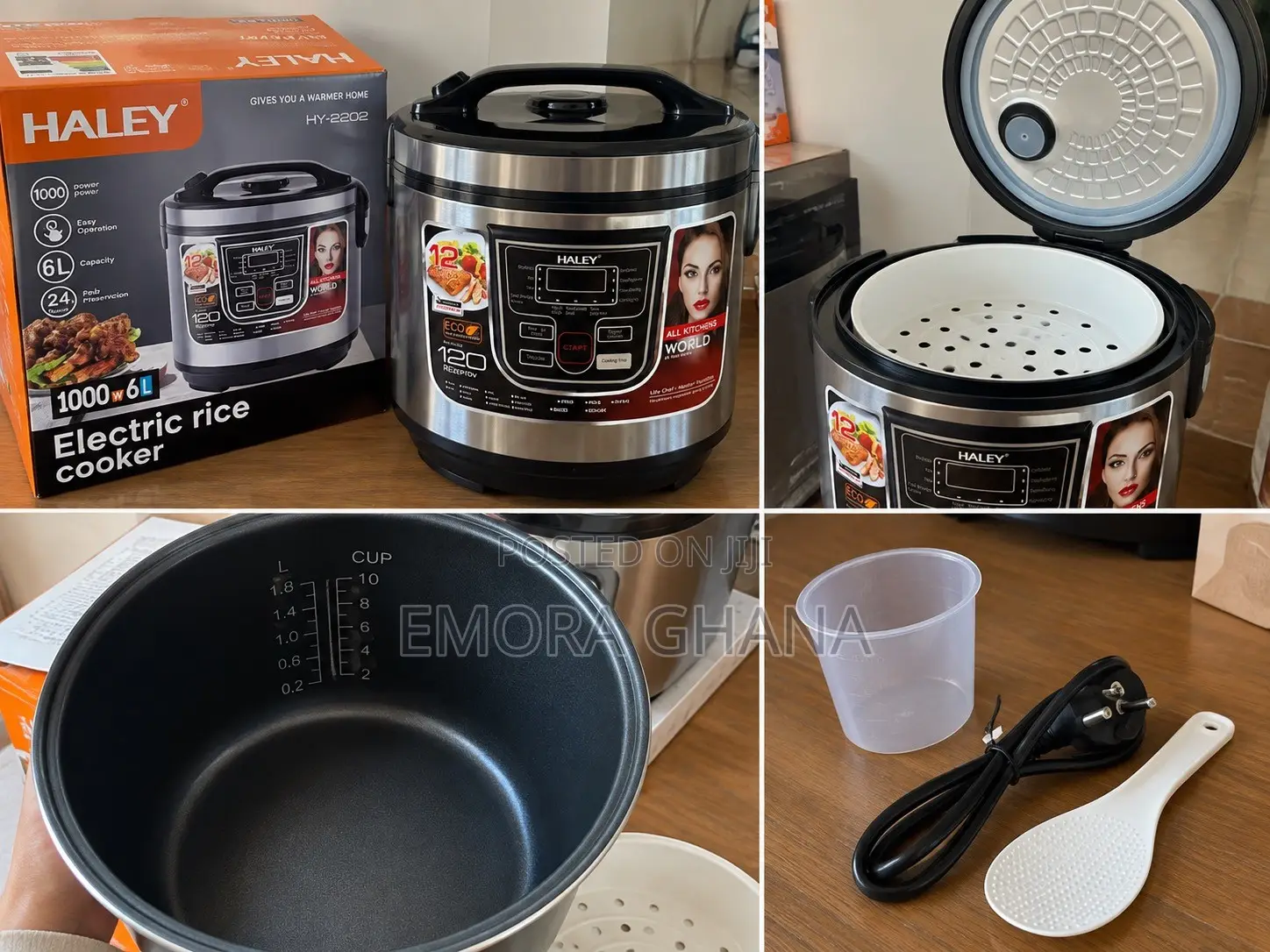 HALEY 6L Digital Electric Rice Cooker 1000W