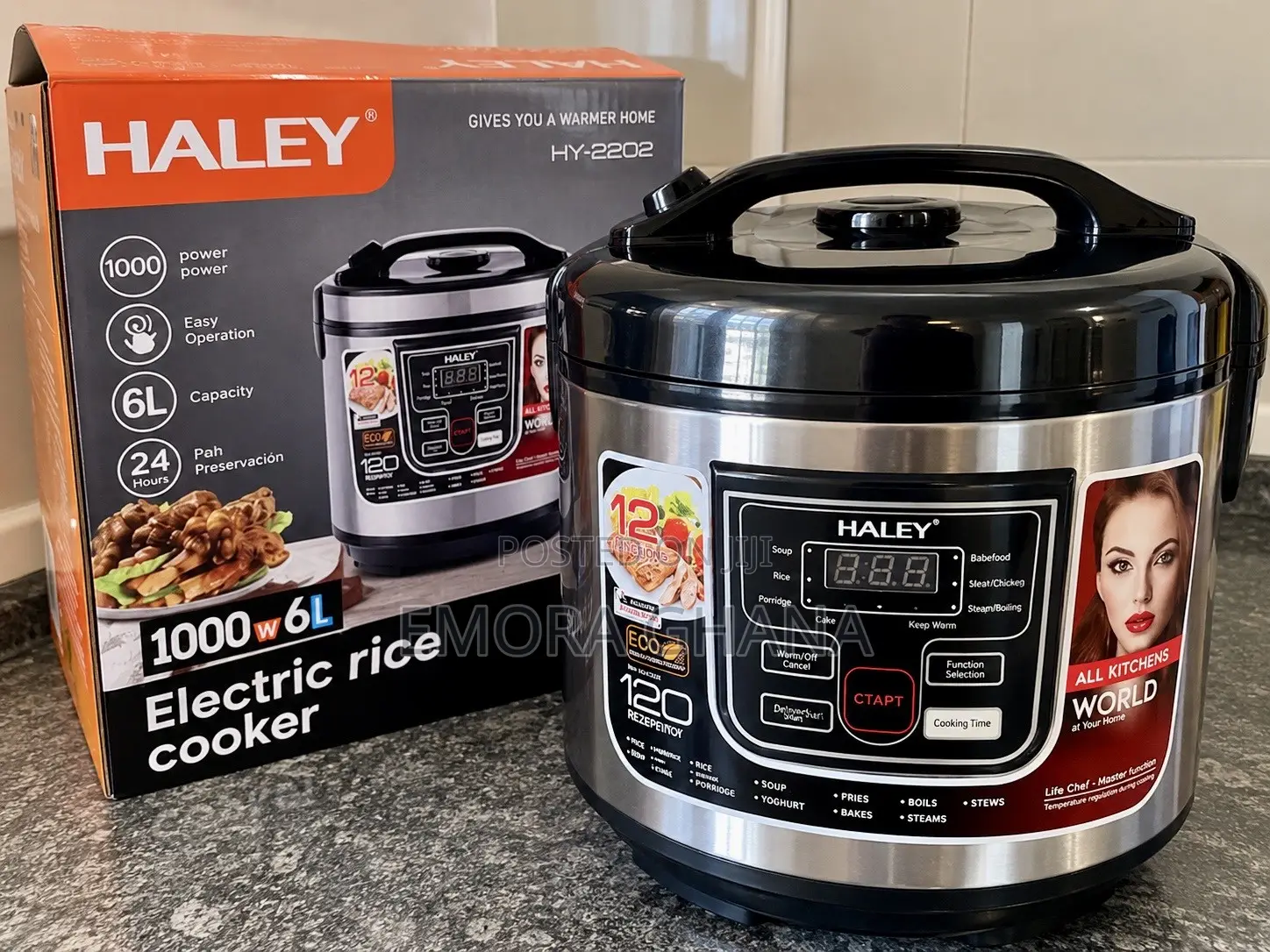 HALEY 6L Digital Electric Rice Cooker 1000W