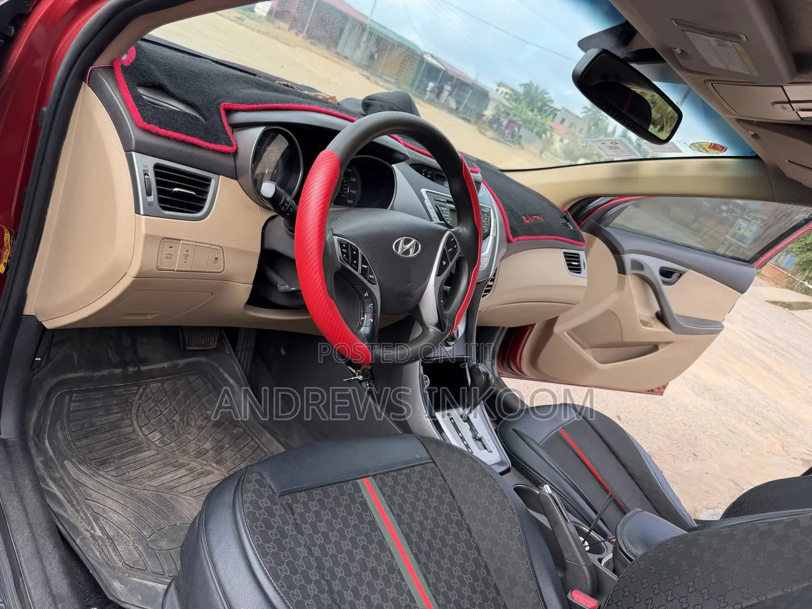 Hyundai Elantra Limited 2012 Red
