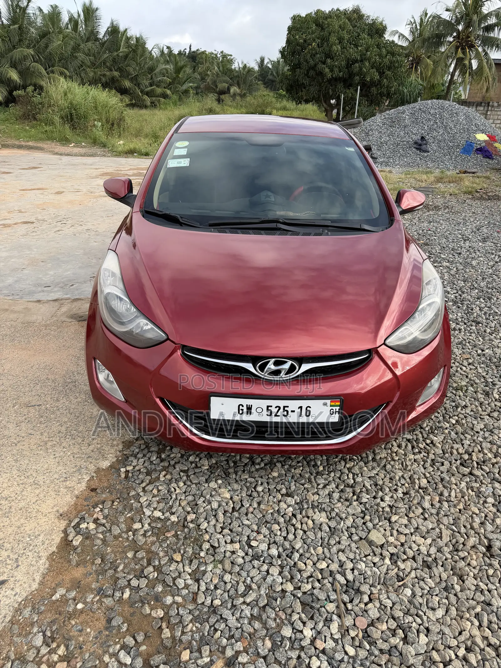 Hyundai Elantra Limited 2012 Red