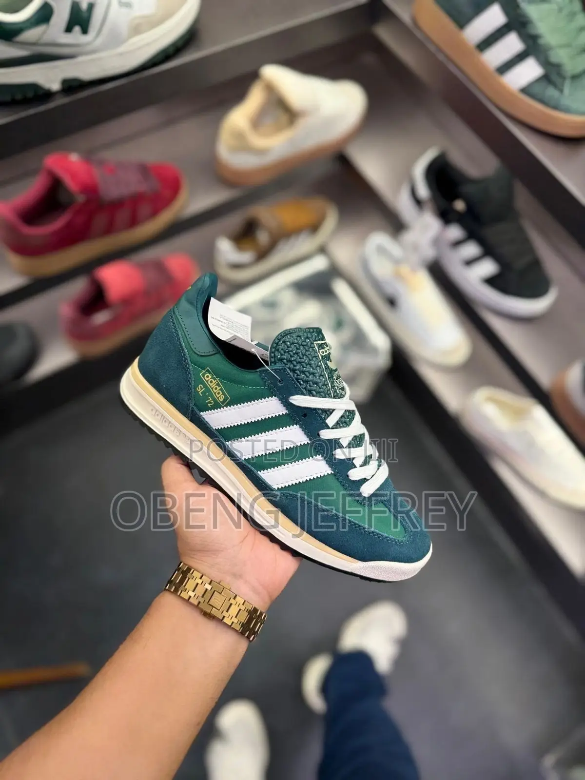 Original Adidas SL 72 Green / White