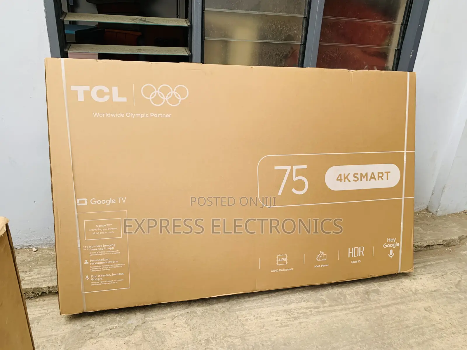 High Quality Slim TCL 75′′ UHD Smart Android Television 75P6L)