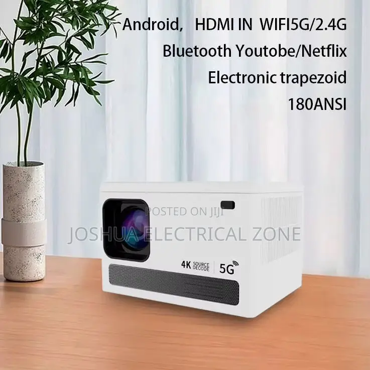 Android Smart Projector With WiFi, Bluetooth, 150” Display