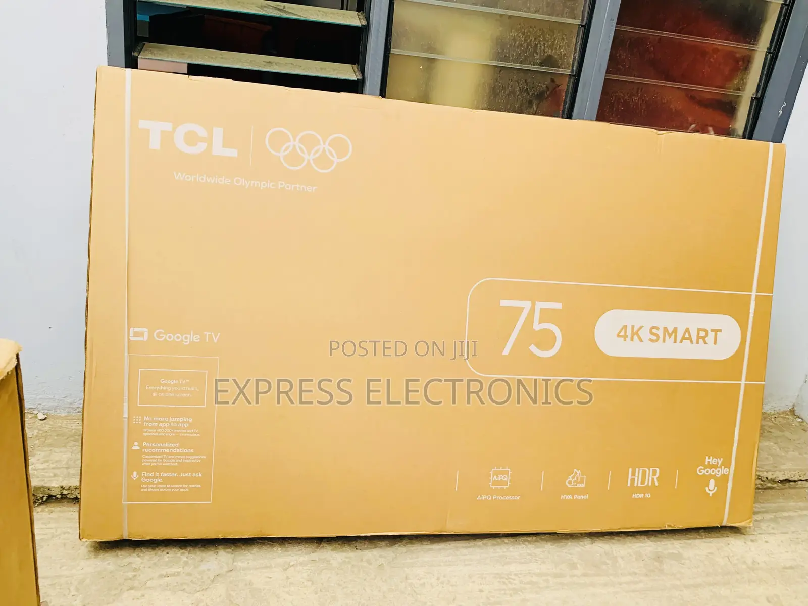 Slerk Slim Black TCL 75′′ UHD Smart Android Television (Model 75P6L