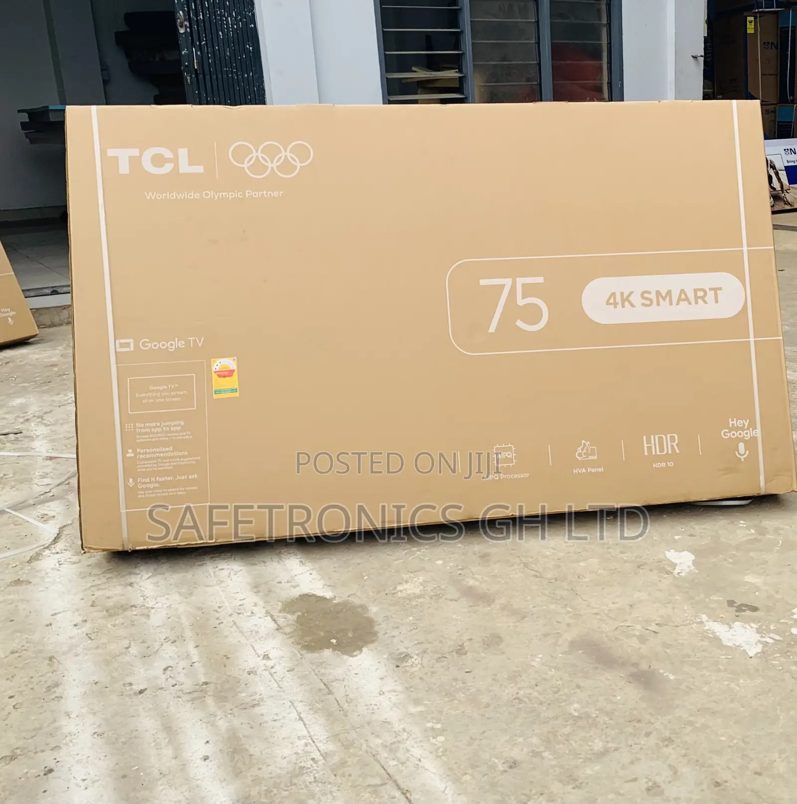 Fresh in Box TCL 75 Inch Smart Android Uhd TV