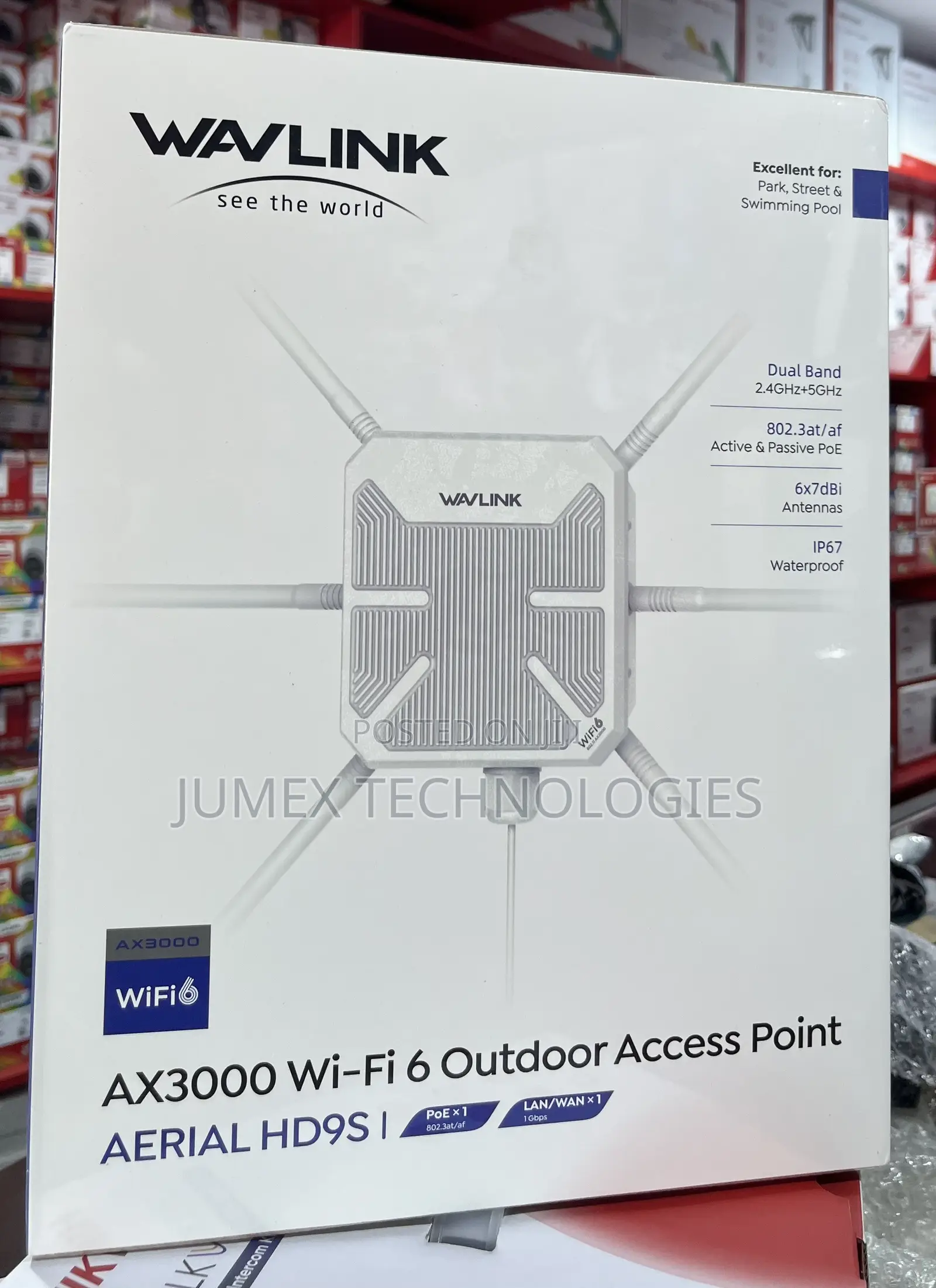 WAVELINK AX3000 Wi-Fi 6 Outdoor Access Point WITH POE WL-WN588HX3