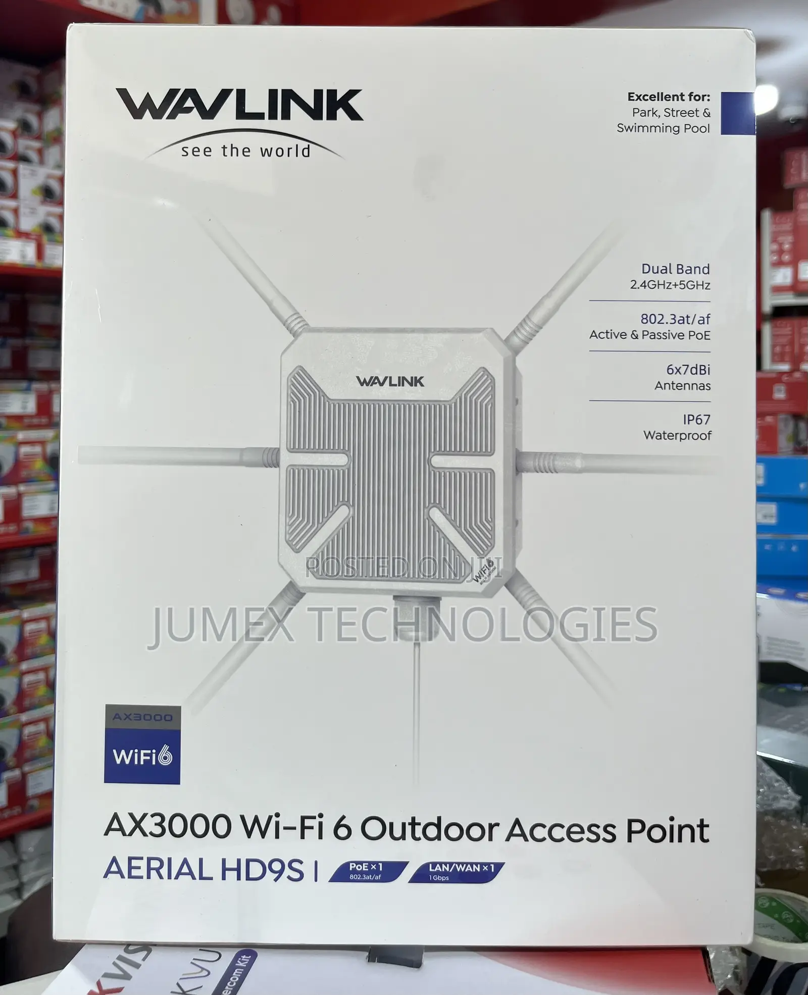 WAVELINK AX3000 Wi-Fi 6 Outdoor Access Point WITH POE WL-WN588HX3