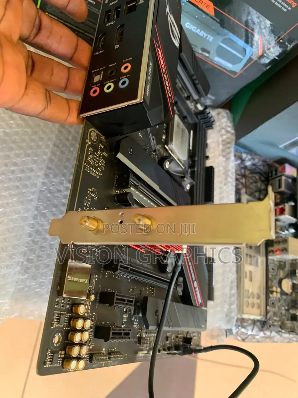 ASUS ROG Strix B550 F Gaming With Ryzen 7 5800x3d and External Wifi