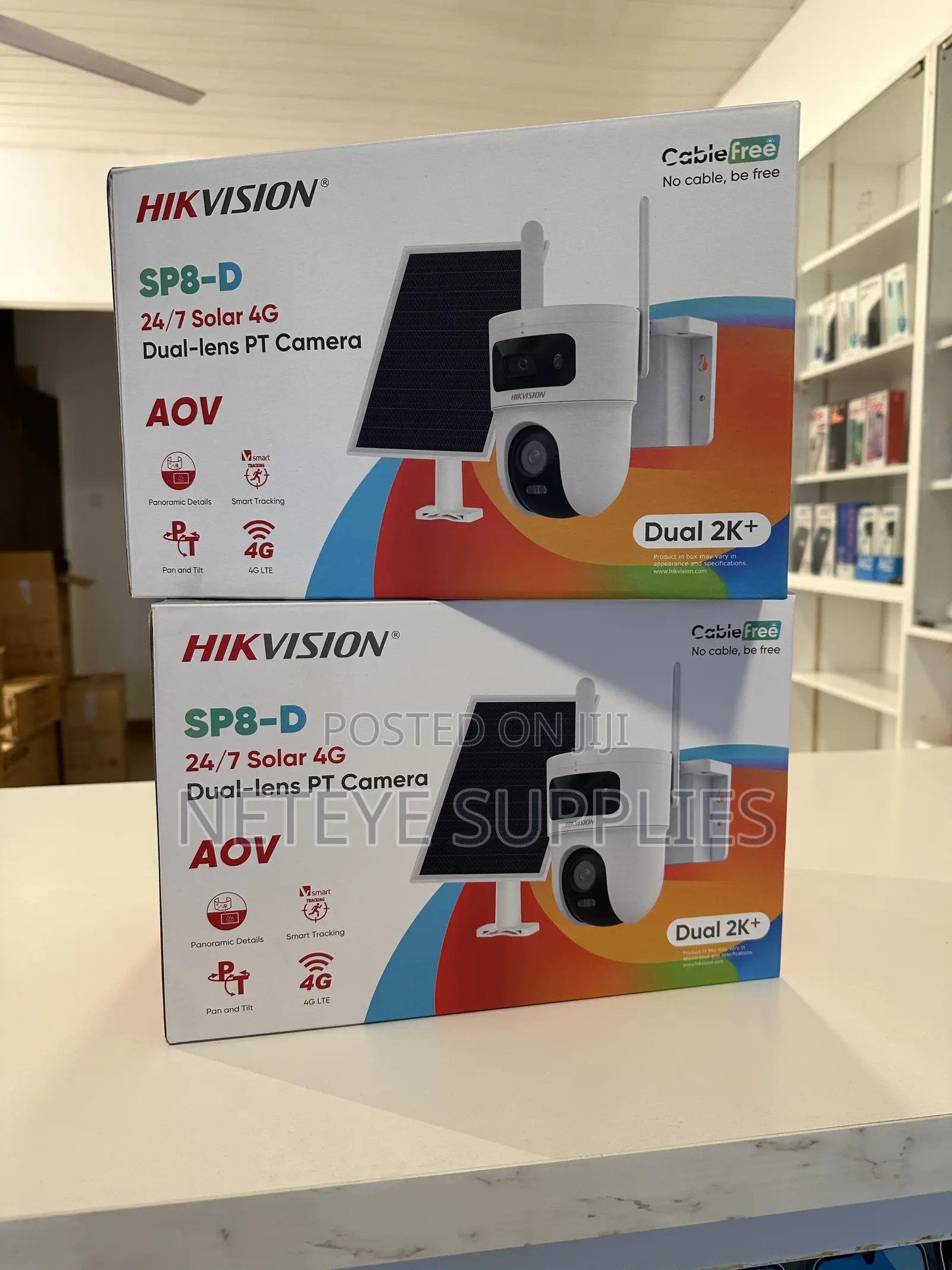 Hikvision 4+4MP 24/7 Solar 4G Dual-Lens PT Camera