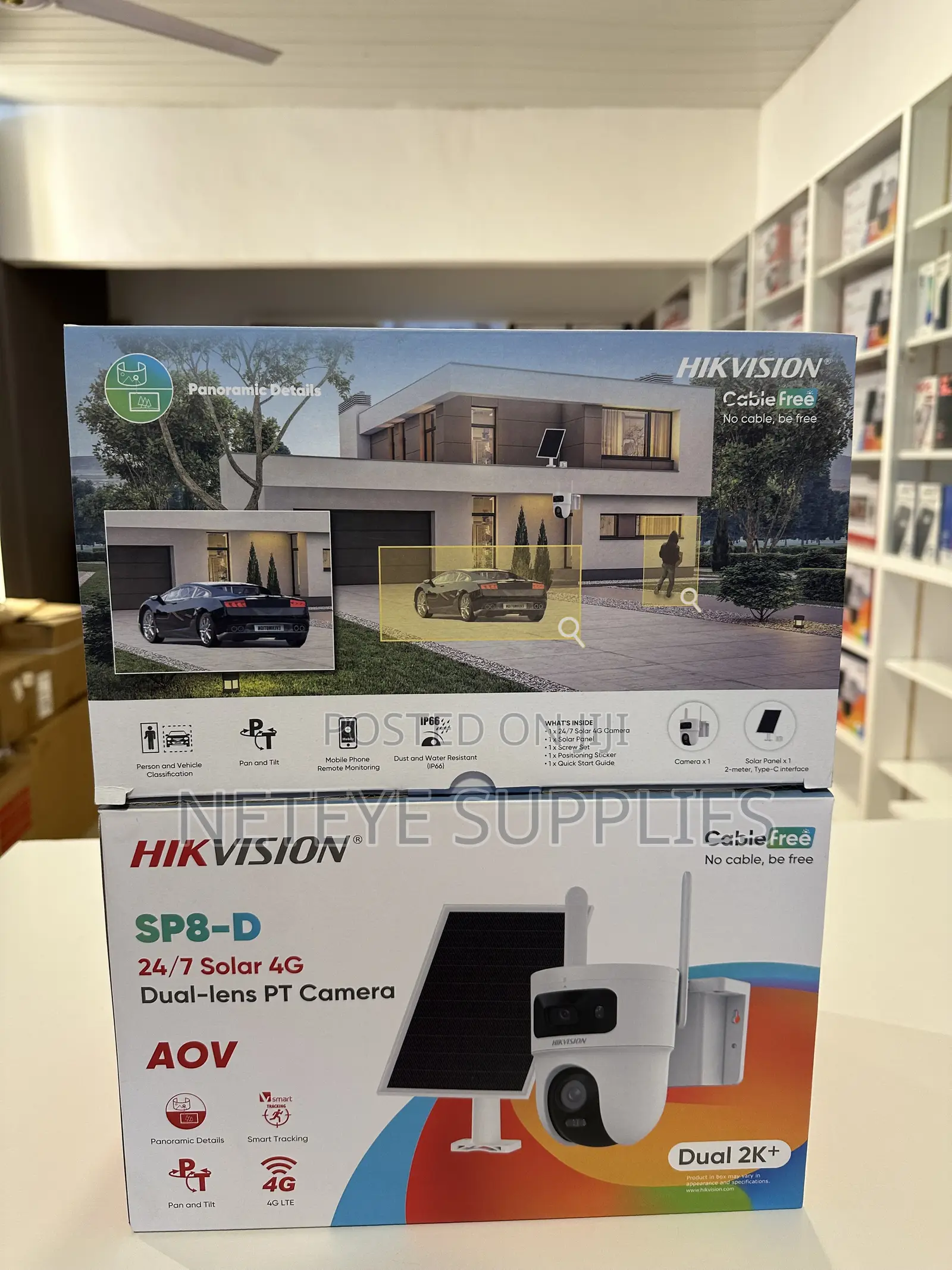 Hikvision 4+4MP 24/7 Solar 4G Dual-Lens PT Camera