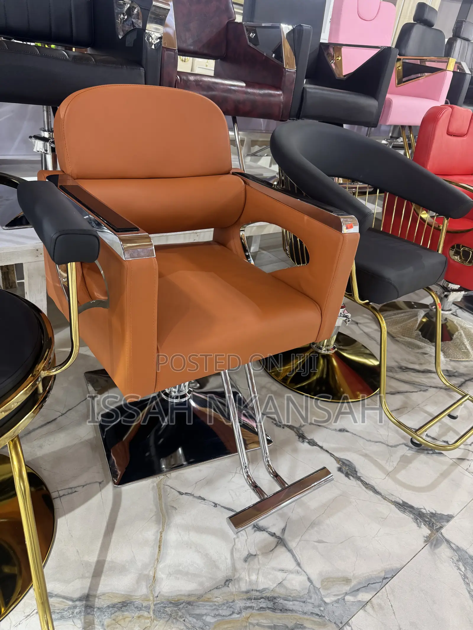 Orange Brown Morden Chair