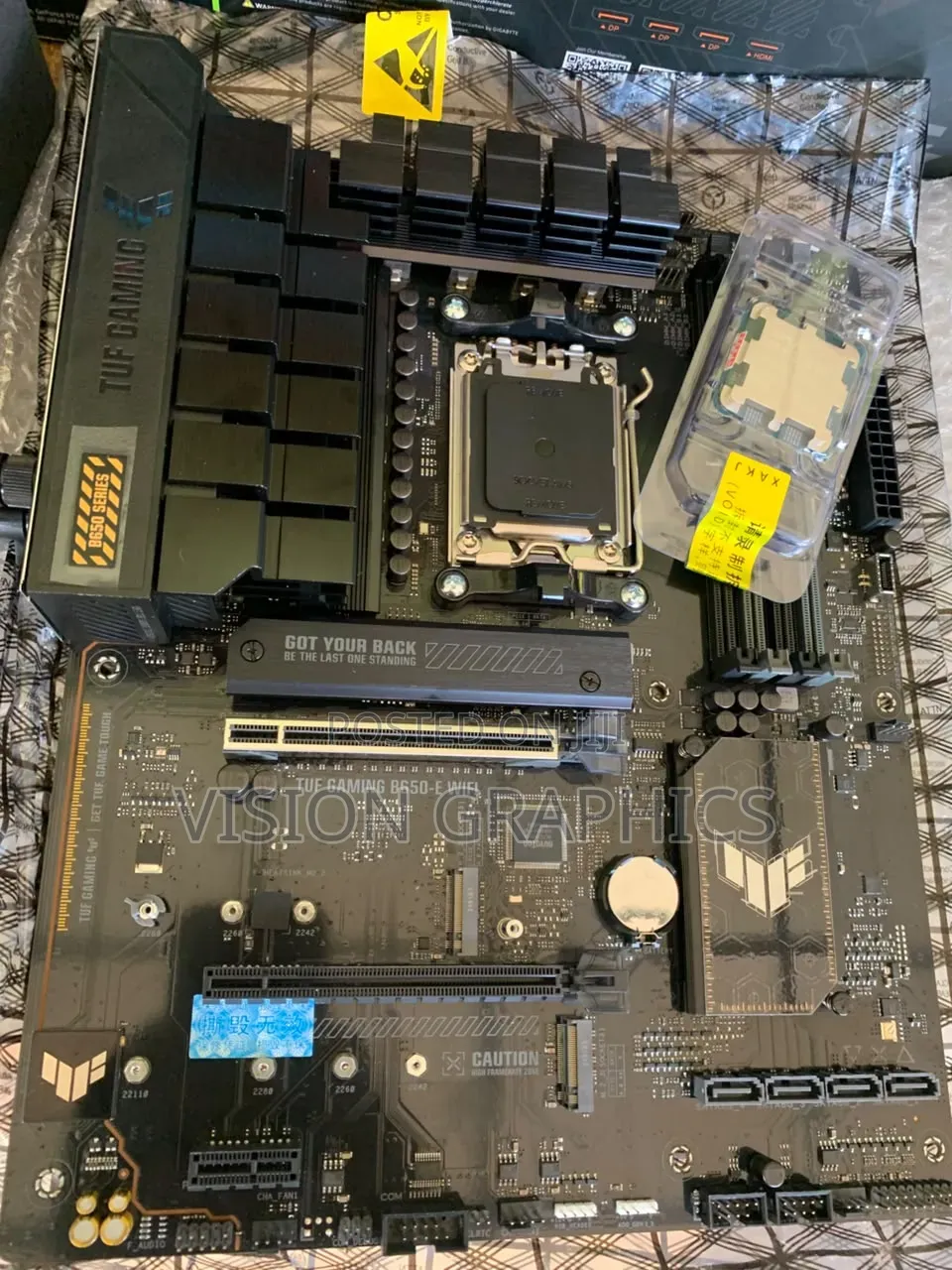ASUS Tuf Gaming B650-E Wifi Motherboard With Ryzen 7 7800x3d