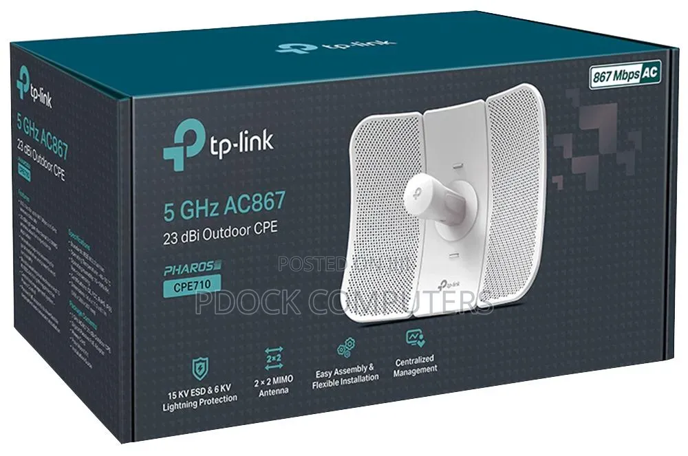 TP-Link CPE710 5GHz AC867 23dBi Outdoor CPE Access Point