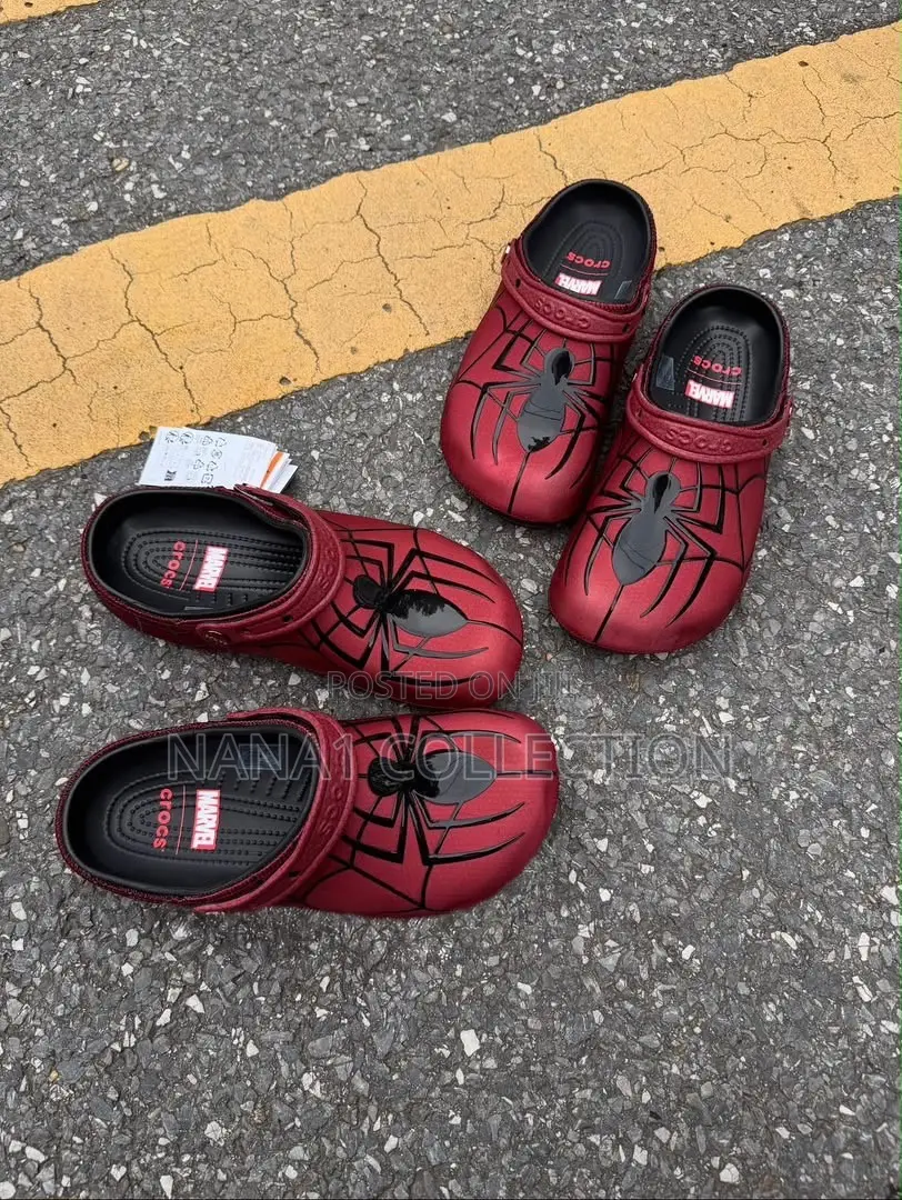 Spider Man Neo Classics Crocs in Red/Black