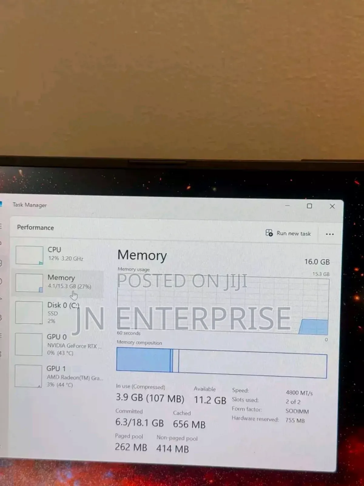 New Laptop Asus ROG Strix G17 16GB AMD Ryzen 9 SSD 1T
