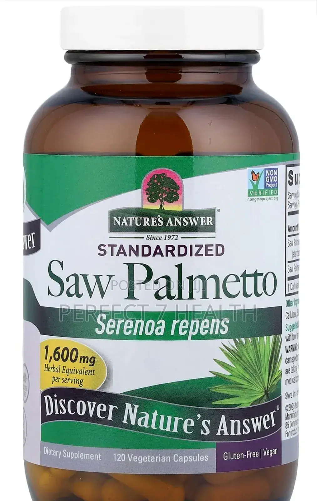 Saw Palmetto, Standardized Extract, Prostate Health, 120 Veg Caps