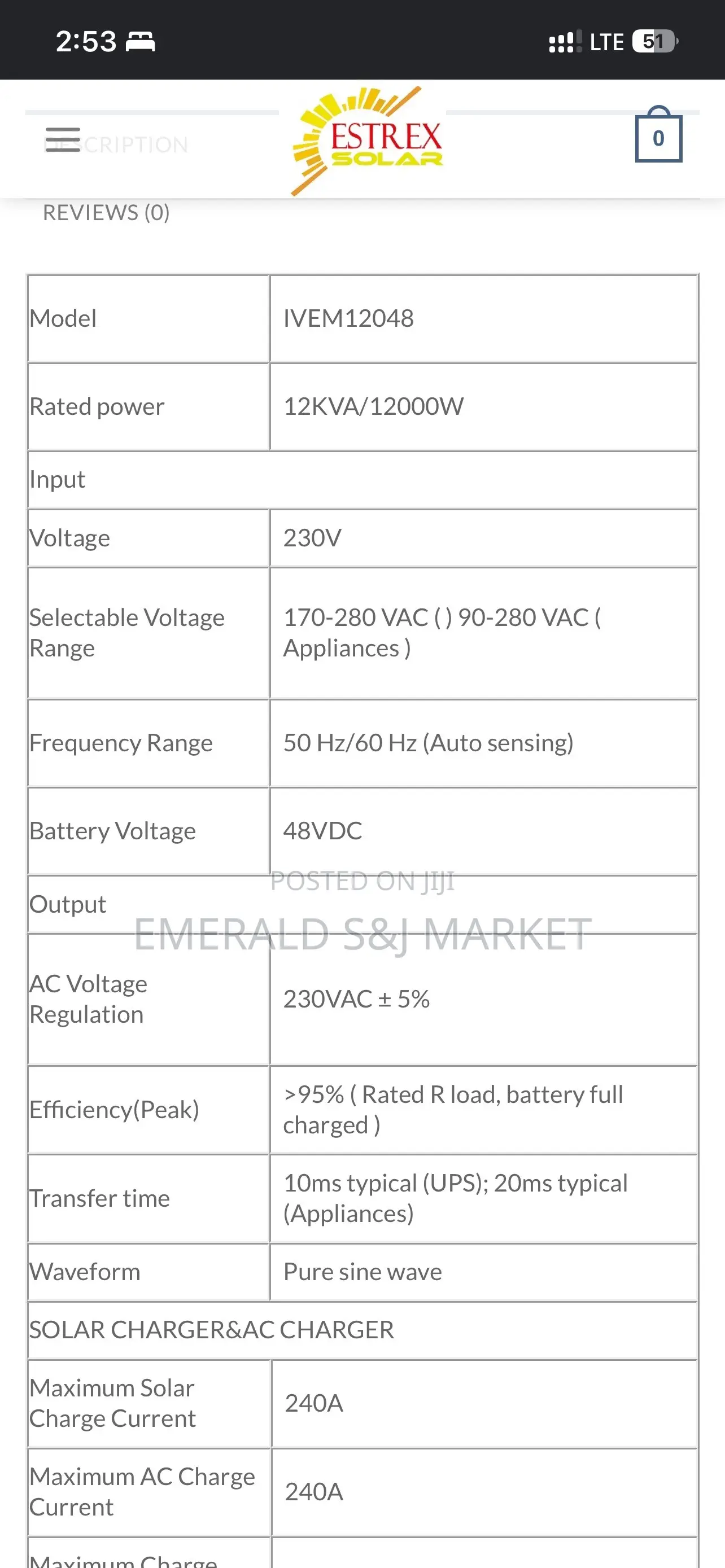 Felicity Inverter 12kw