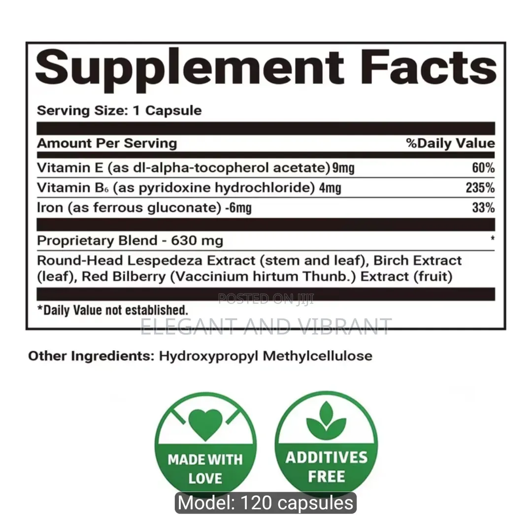 Renohelp Capsules - With Vitamin E, B6 Red Bilberry-Advanced Herbal