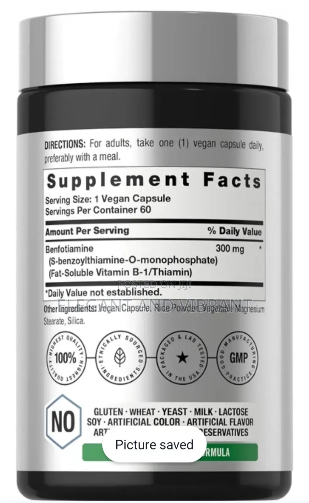 Befotiamin 300mg 60 Capsules