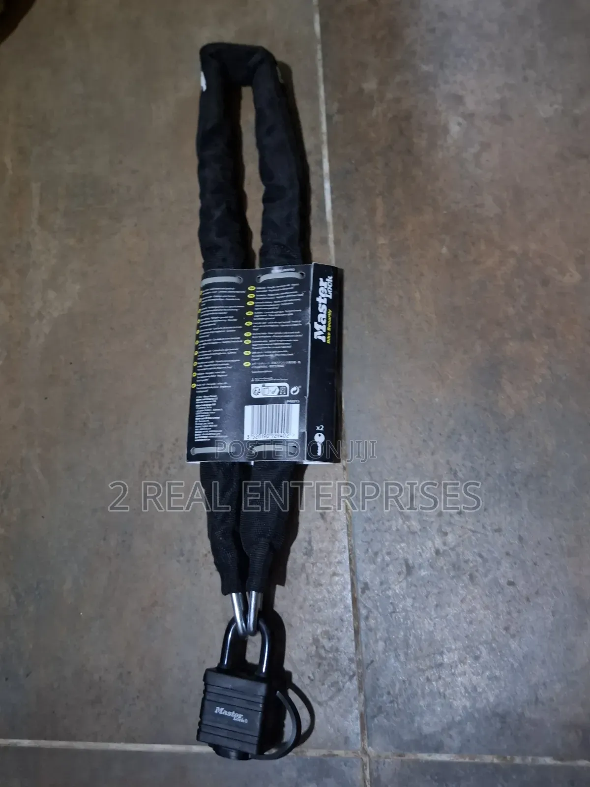 Master Lock 8390EURDPRO Heavy Duty Bike Security Chain and Padlock Set