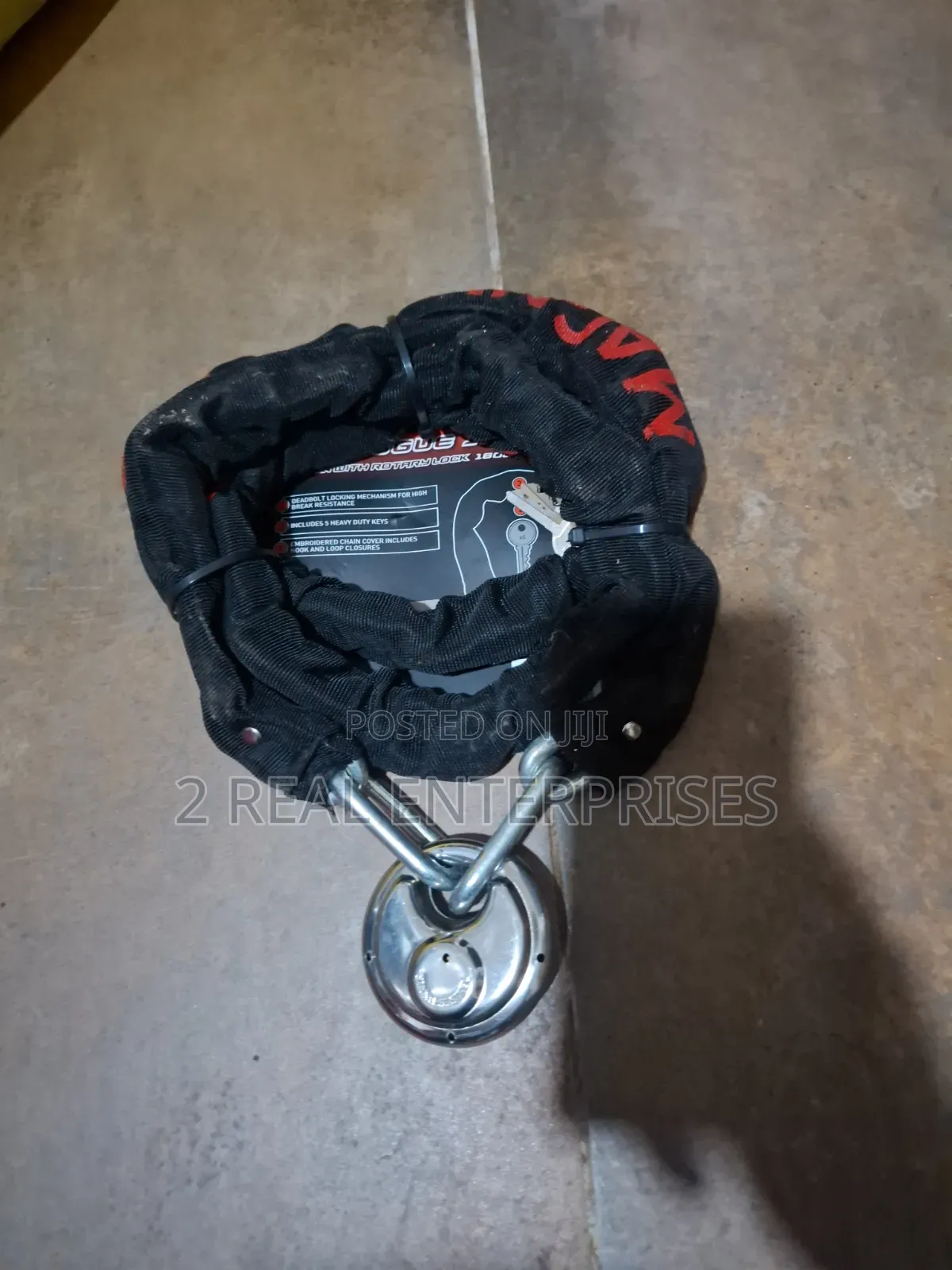 Magnum Plus Rogue 1.8 Heavy Duty Chain With Rotary Lock (180cm X 8mm)