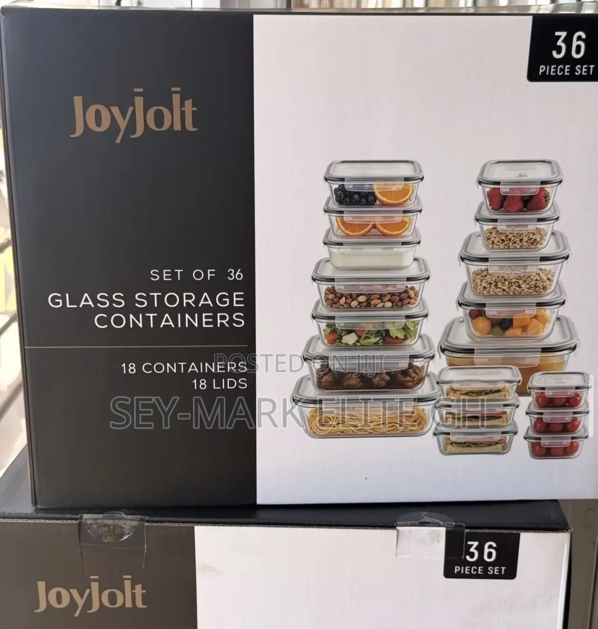 36pcs Borosilicate Glass Storage Containers