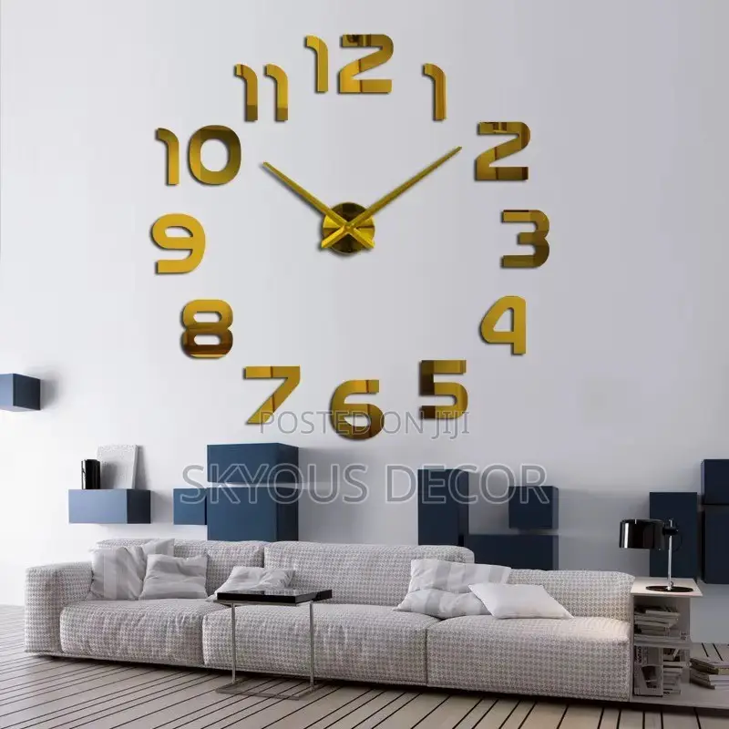 Acrylic 3d Big Numbers Clock