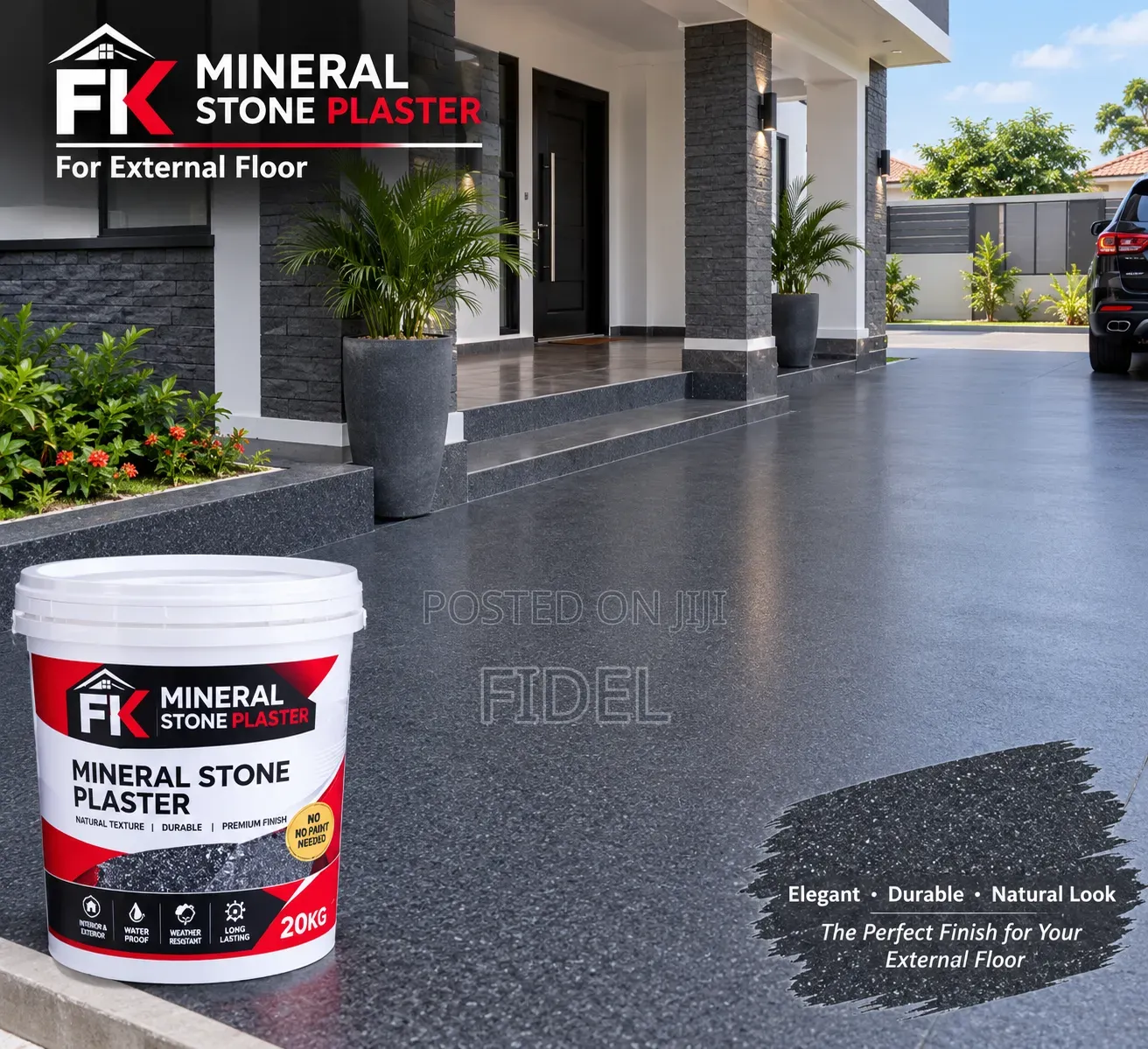Interior and Exterior Wall and Floor Stone Plaster