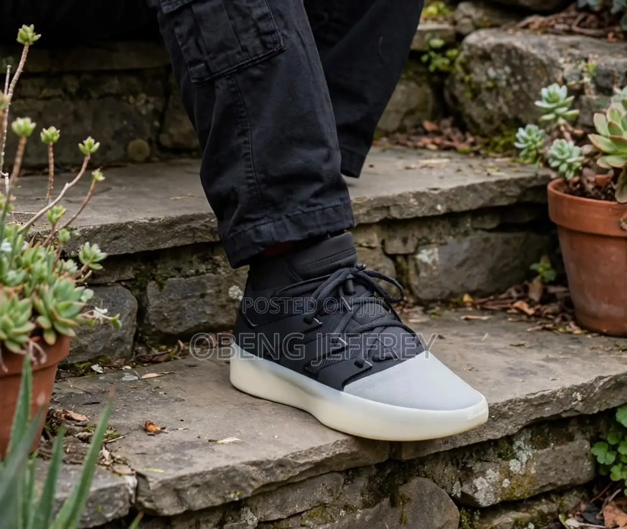 Original Adidas Fear of God Athletics High-Top Black