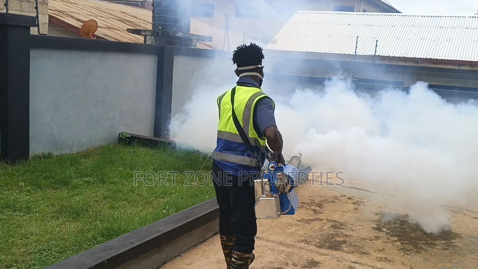 Wall, Floor, Corners and Compound Fumigation With Cleantex