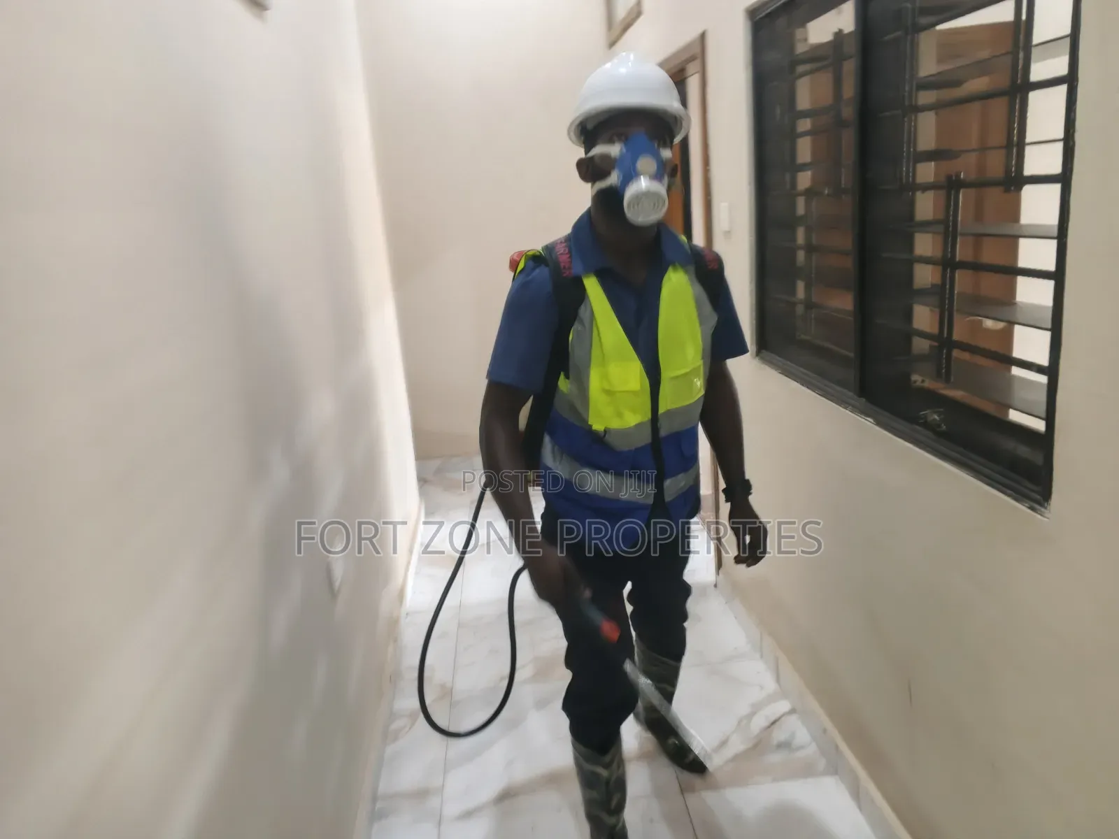 Wall, Floor, Corners and Compound Fumigation With Cleantex