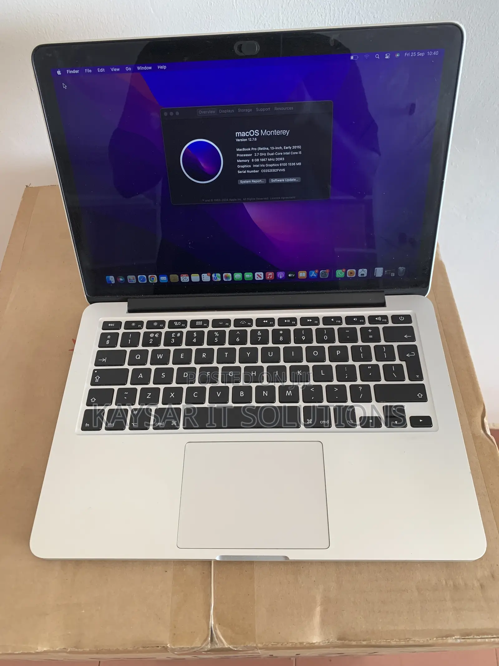 Laptop Apple MacBook 2015 8GB Intel Core i5 HDD 250GB
