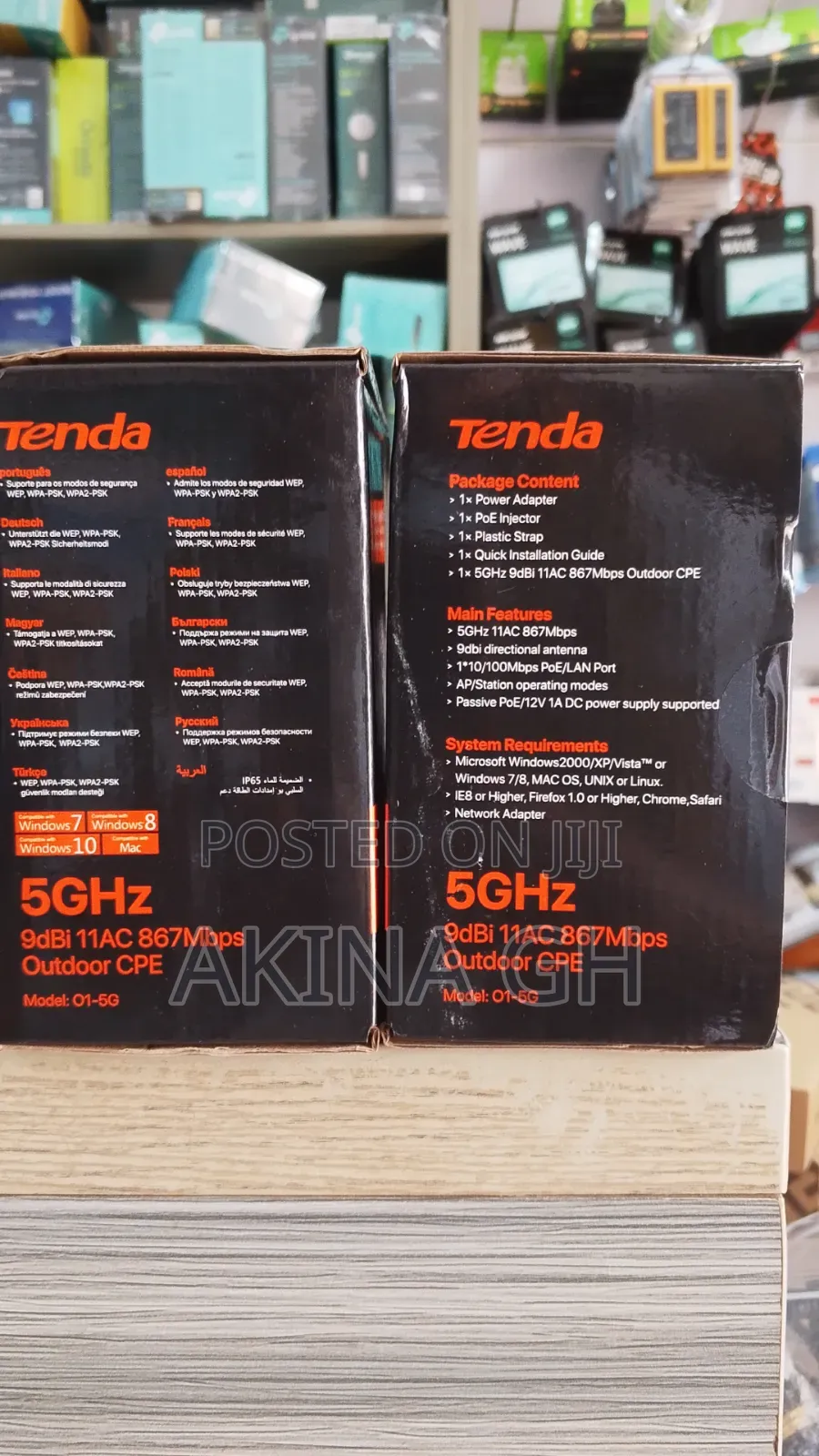 Tenda 5ghz 9dbi 11AC 867mbps Outdoor Cpe/ Tenda O1-5g