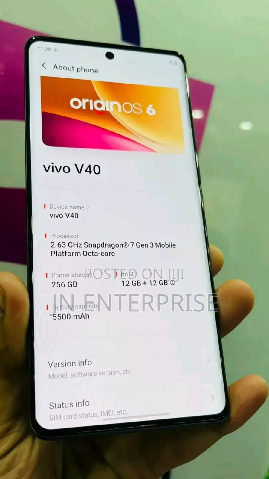 New Vivo V40 256 GB Graphite