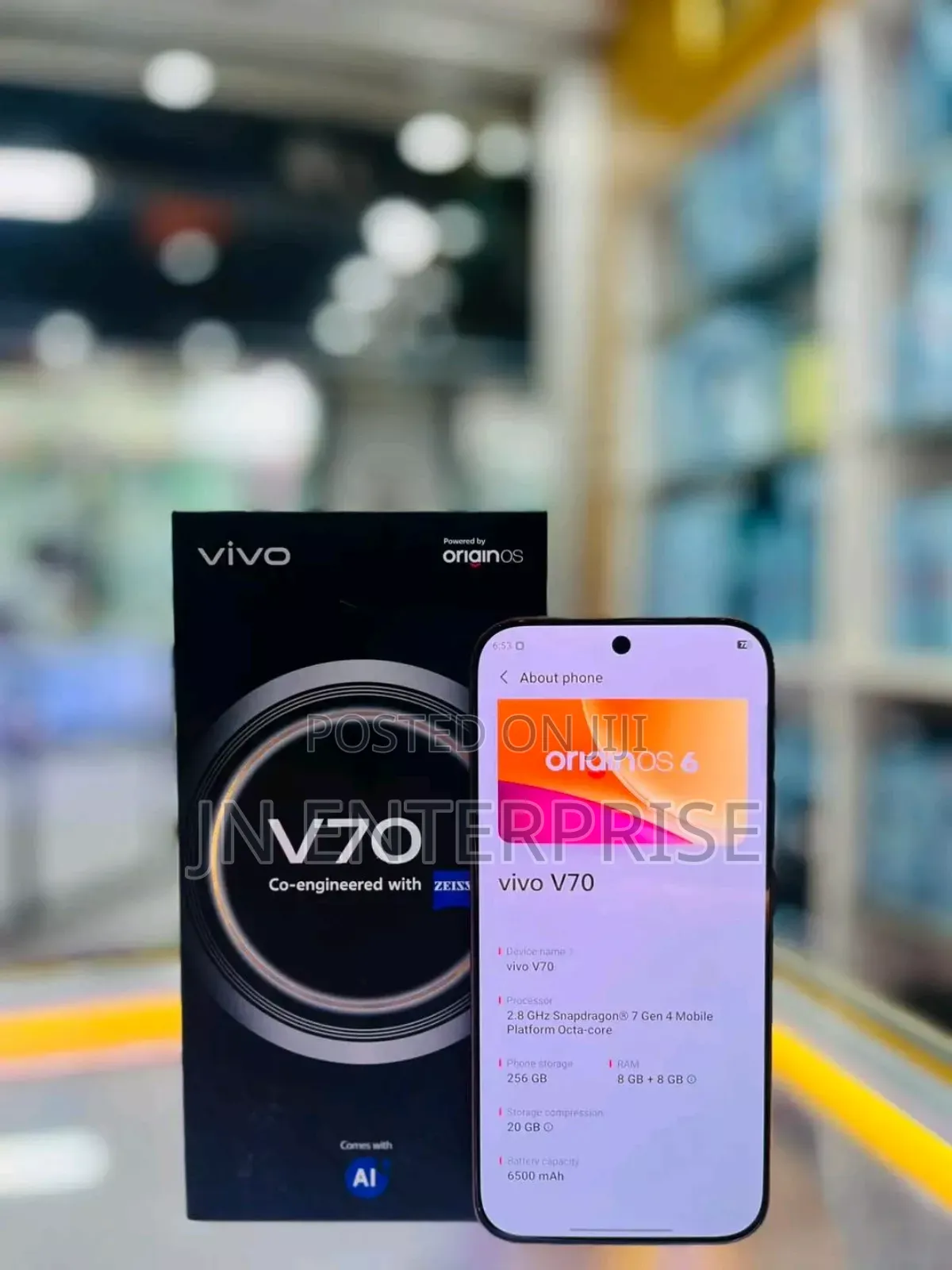 New Vivo V70 256 GB Orange