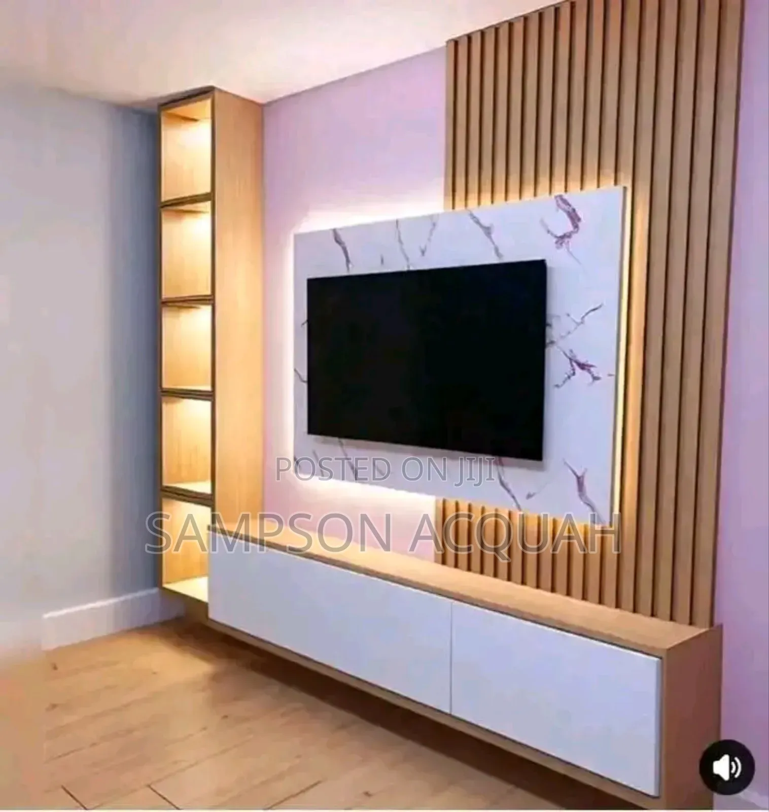 Simple TV Stand - Simple TV Cabinet - Laminated TV Designs