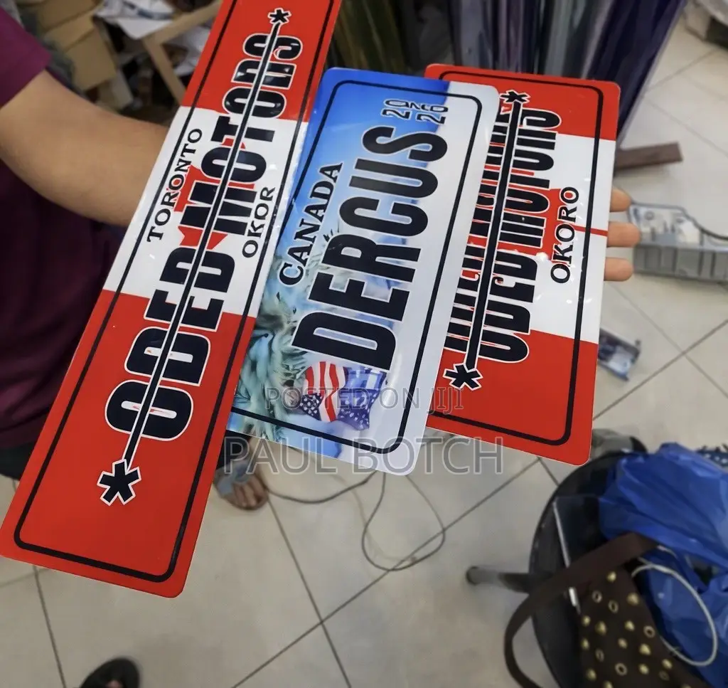 Foreign Themed Number Plates (Front and Back)