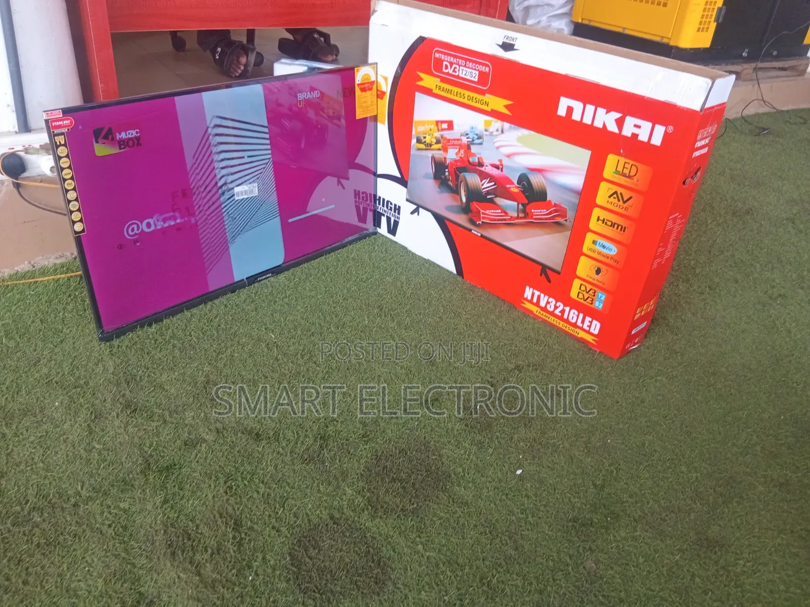 Quality NIKAL 32 Inch LED Television HDMI, USB Movie Play DVB-T2/S2