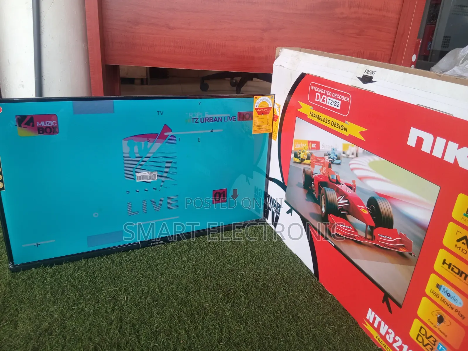 NIKAL NTV3216LED 32 Inch TV Stylish Frameless Design Powerful Features