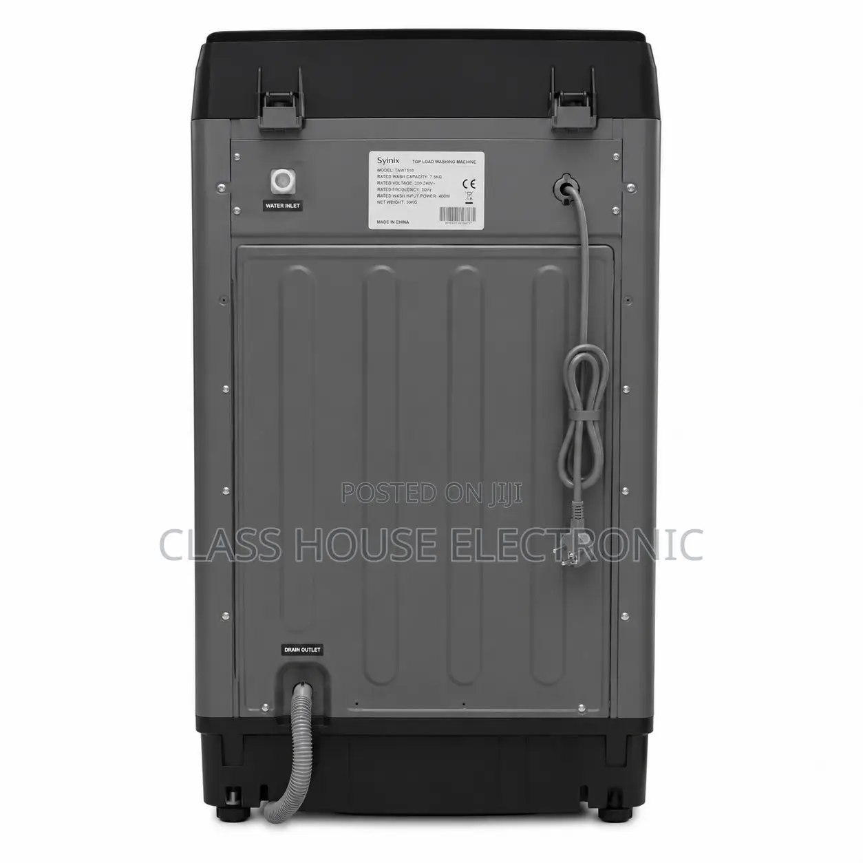 Syinix Twin Tube Washing Machine 8Kg