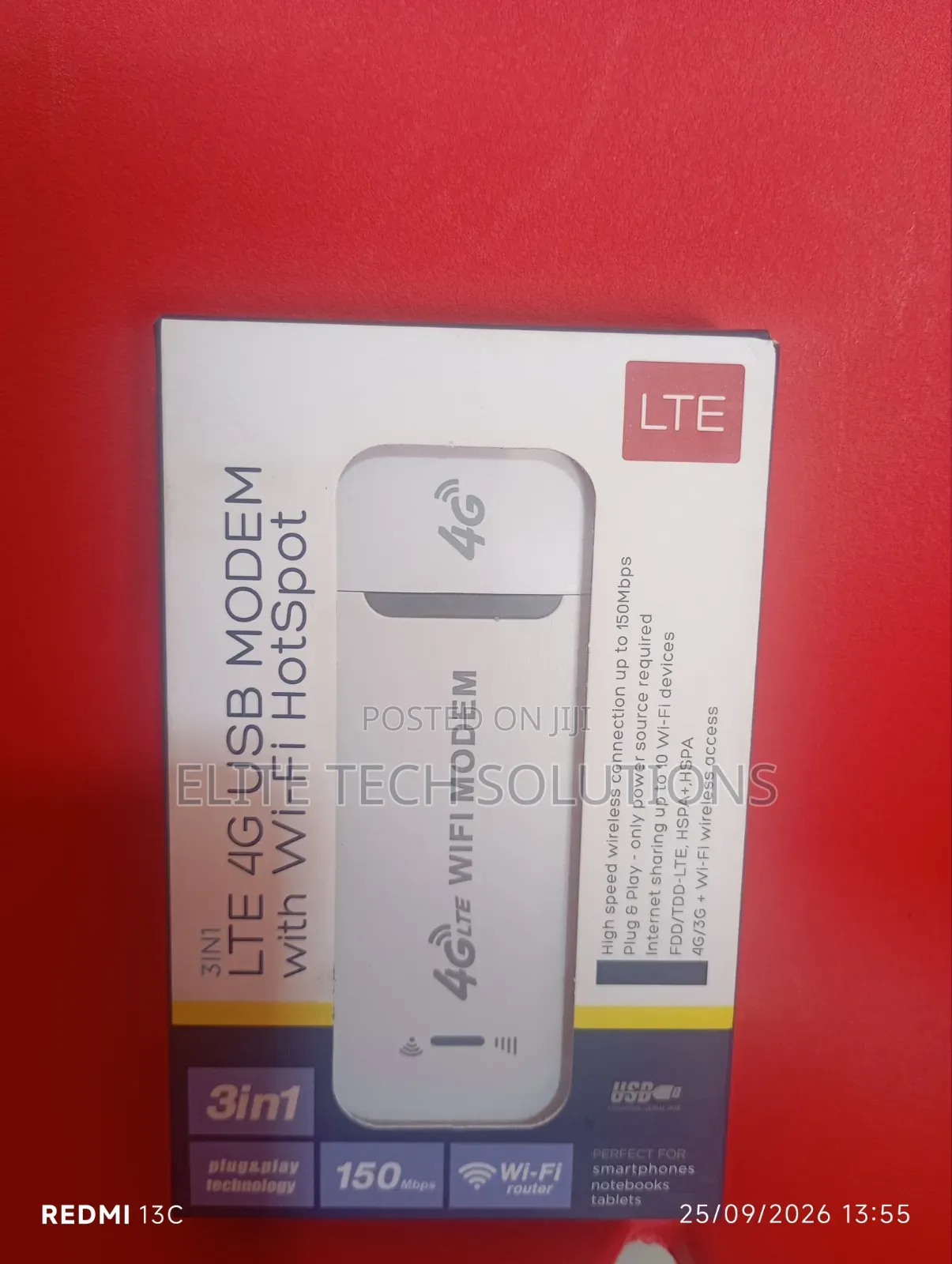 Lte 3 in 1 4gb USB Modem With Wi-Fi Hotspot
