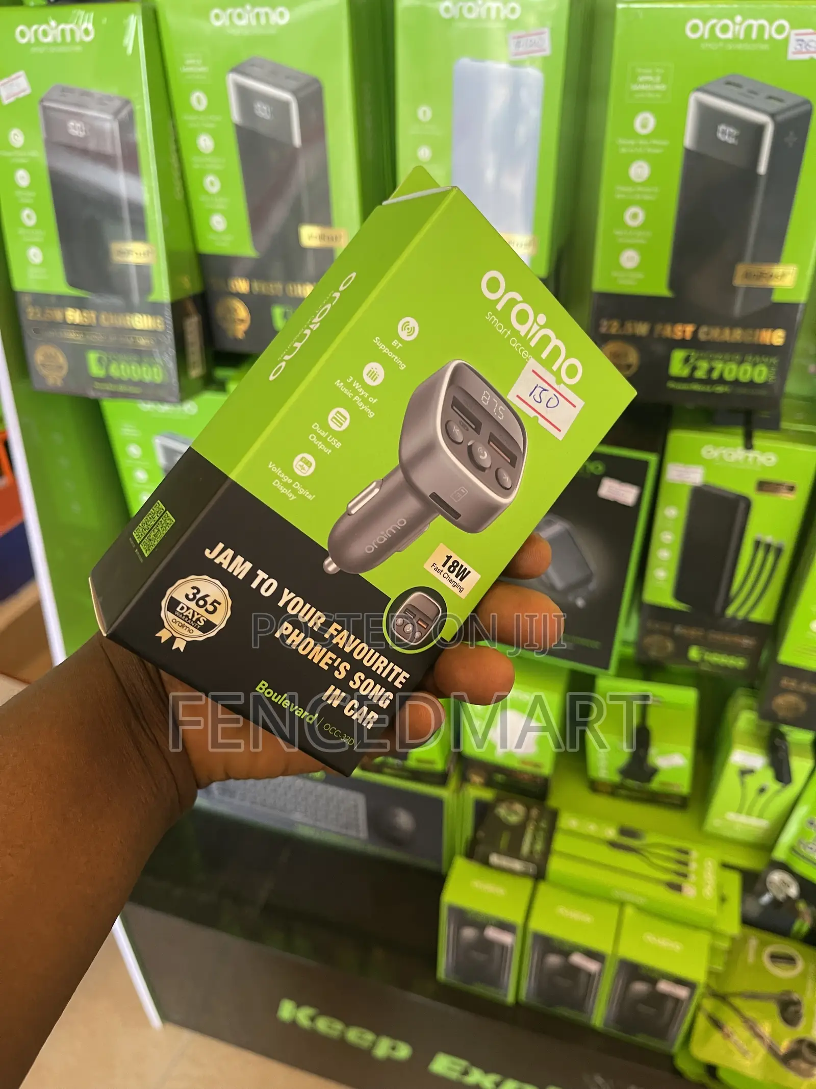 Oraimo Boulevard OCC-320 18W Car Charger Music Player
