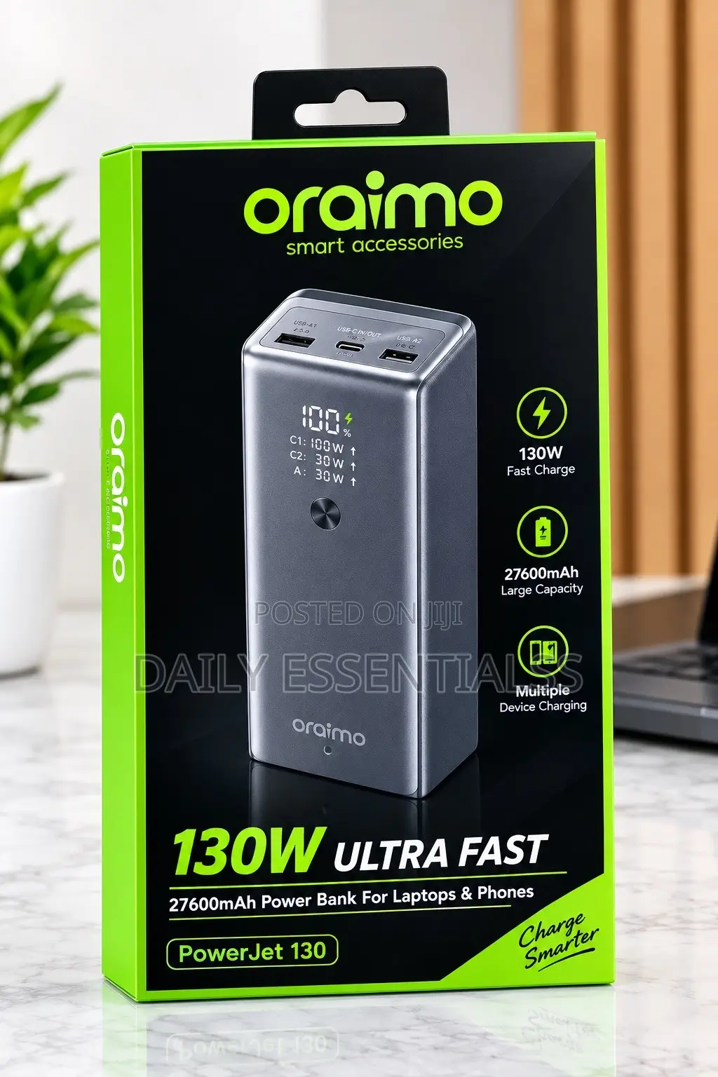 Oraimo PowerJet 130 27600mAh Portable Laptop Charger