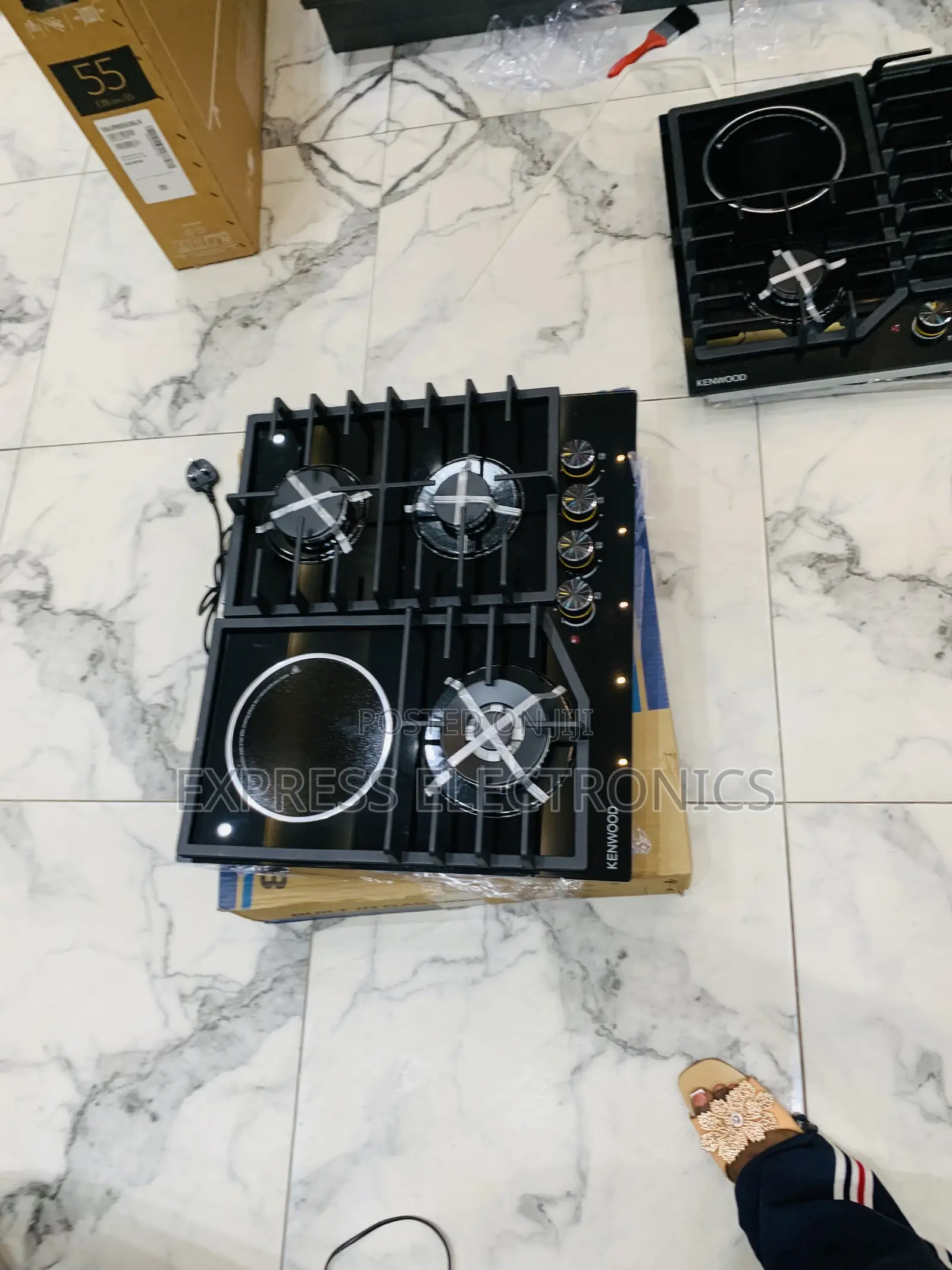 Brabd New 3-1 Stove Built in Kenwood Gas Electric Black