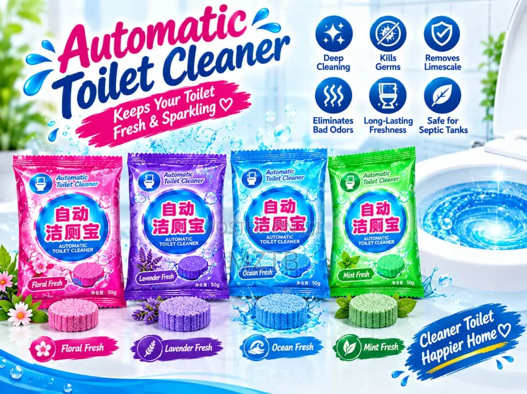 4pcs WC Automatic Odor Stain Remover Disinfectant