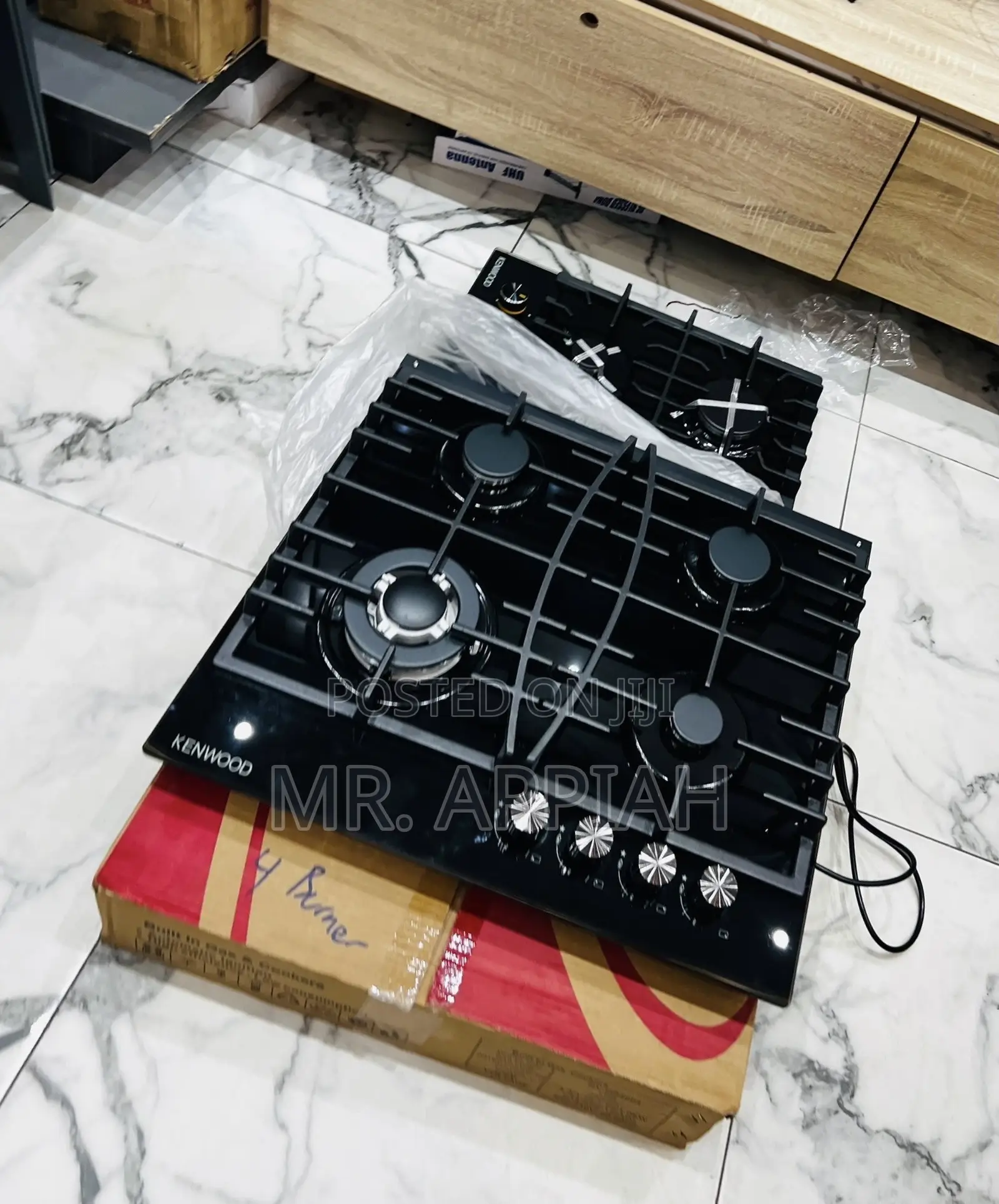 Get Premium Kenwood 60cm Built in 4 Gas Cooker(Black)